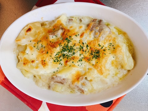 節約!簡単!豚肉とじゃがいものグラタン